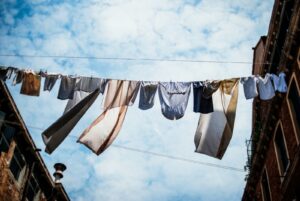 gewaschene Kleidung