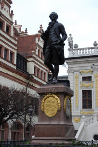 Johann Wolfgang von Goethe-Statue Leipzig, Sachsen, Deutschland