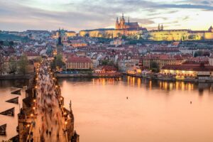 Architektur und Design der Prag Brücke